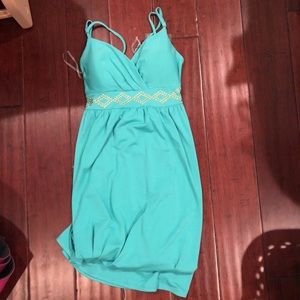 Charlie Paige Blue/Green Sundress